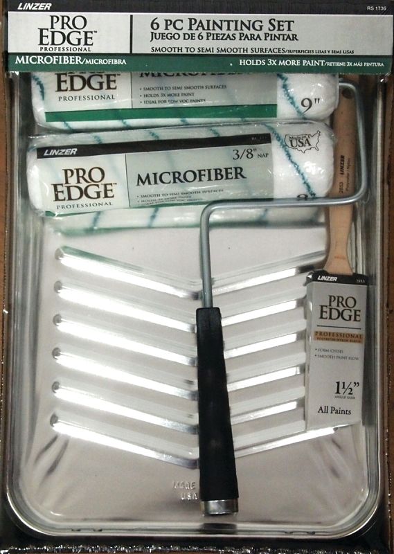 ROLLER/TRAY MICROFIBER 6PC SET