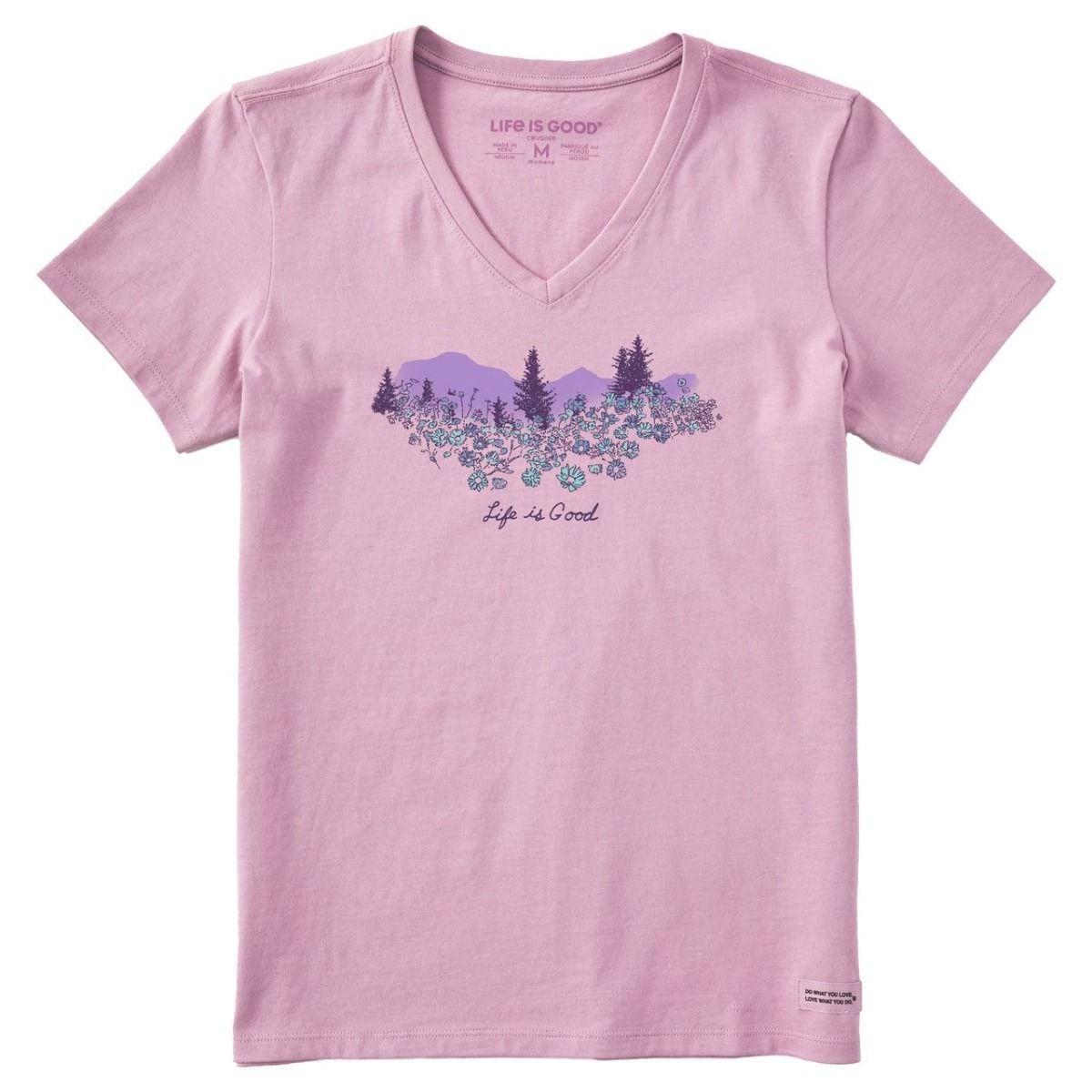 LIFE IS GOOD WOMEN'S FLOWER GARDEN T-SHIRT
