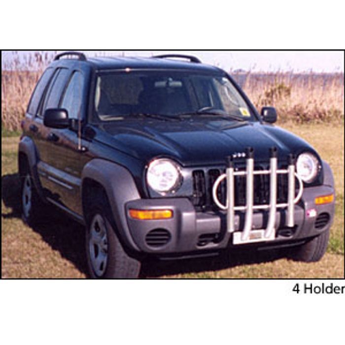 jeep front bumper fishing rod holder Fish-N-Mate 1076-0001 0 4-Holder Rod, Rack Bumper Mount
